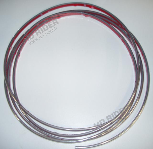 Jonc chromé plat 11 mm
