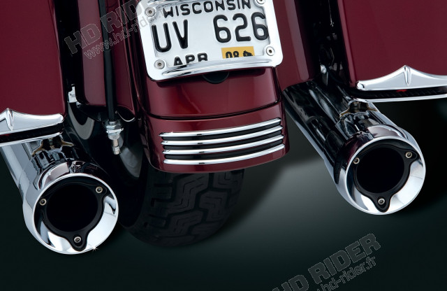 Chrome de feu de garde boue arrière - Street Glide/Road Glide