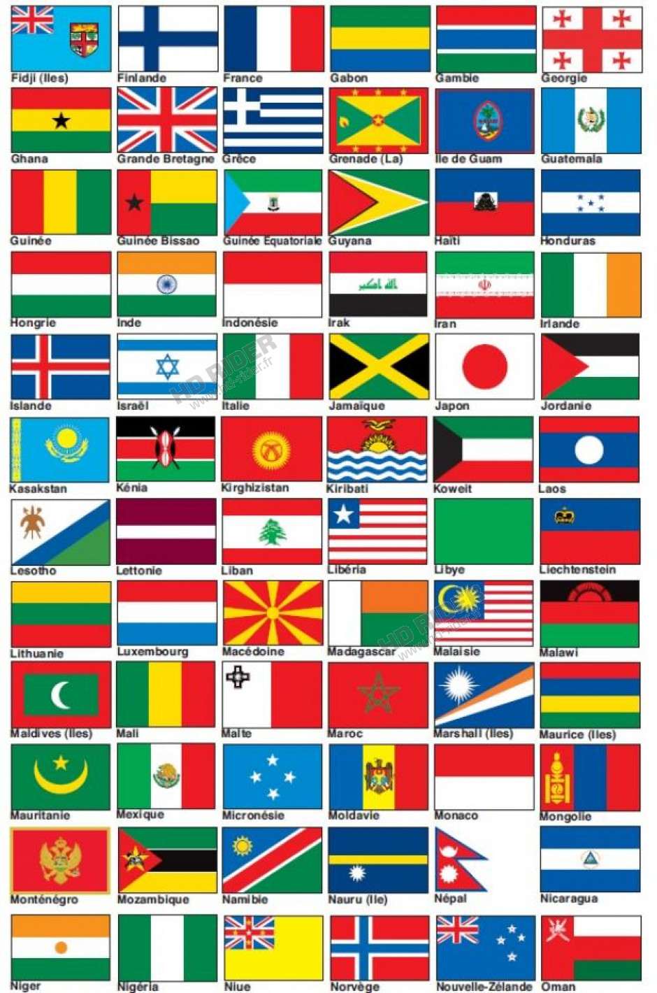 Drapeau Pays