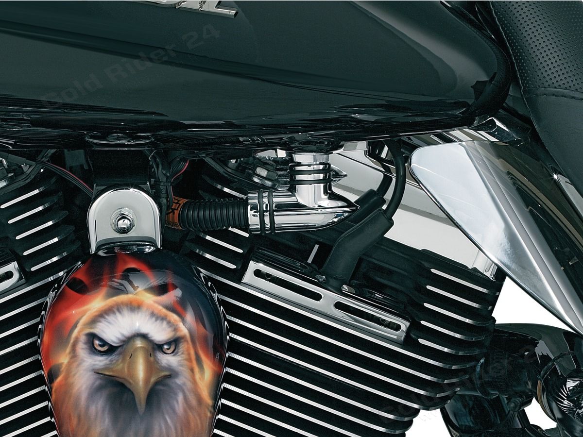 Chrome de durite à essence - Touring/Trike/Softail/Dyna/Sportster