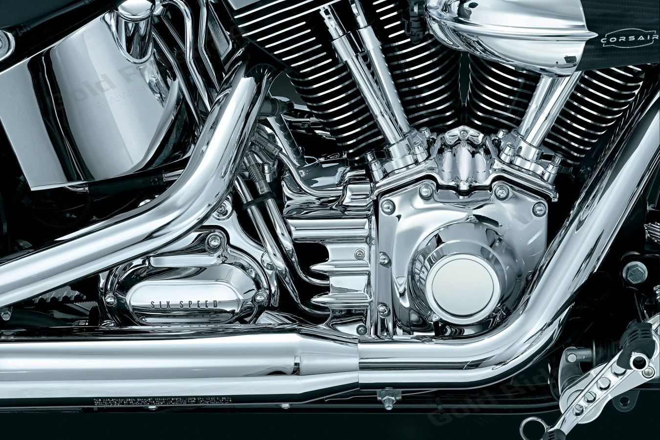 Chrome de boite de vitesse - Softail