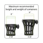Porte-boisson large Big Ass® Gen 2, finition noire